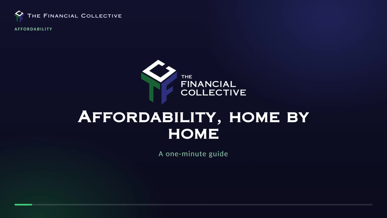 Opening frame of the Affordability video guide