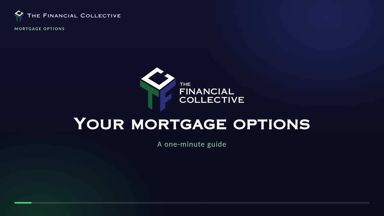 Opening frame of the Mortgage Options video guide