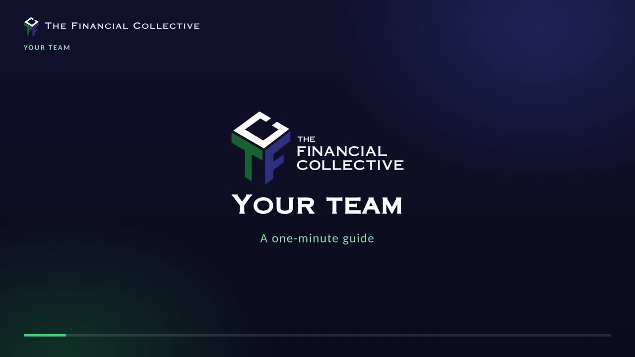 Opening frame of the Your team video guide